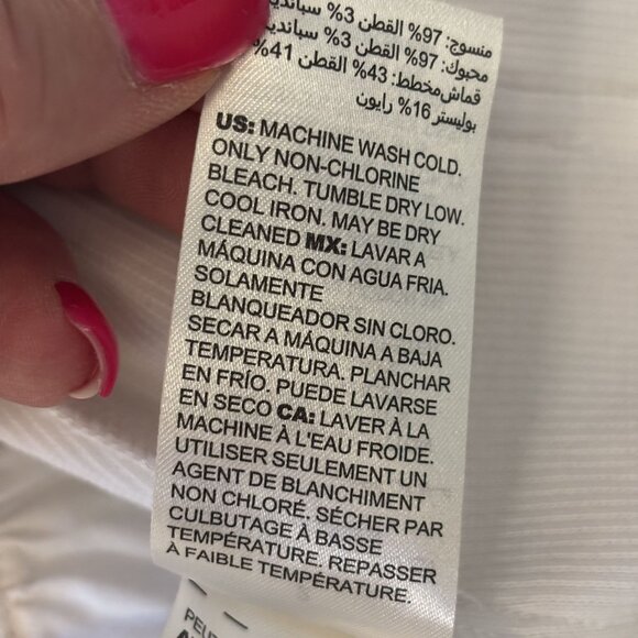 Chicos Zenergy White Zip-Up Jacket With Crochet Trim Chicos Size 2 - Picture 12 of 14